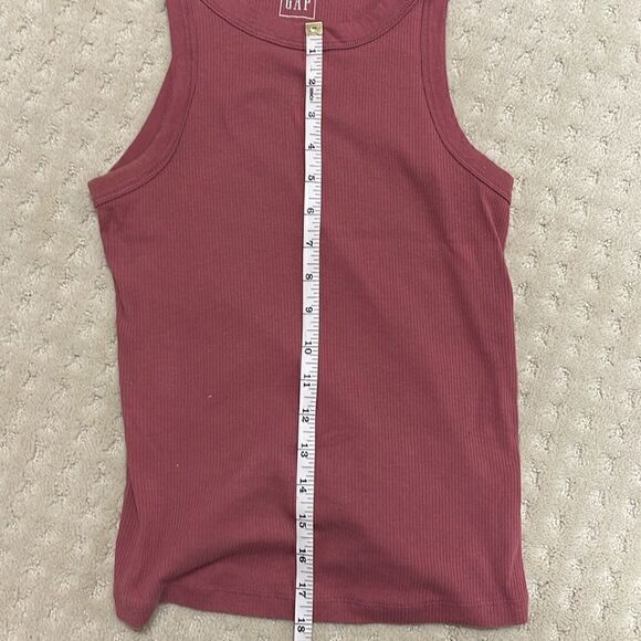 Gap Ribbed Tank Top, Size Extra Small, Rust - Picture 7 of 7